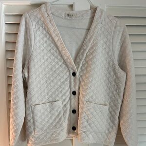 Madewell quilted cardigan LARGE